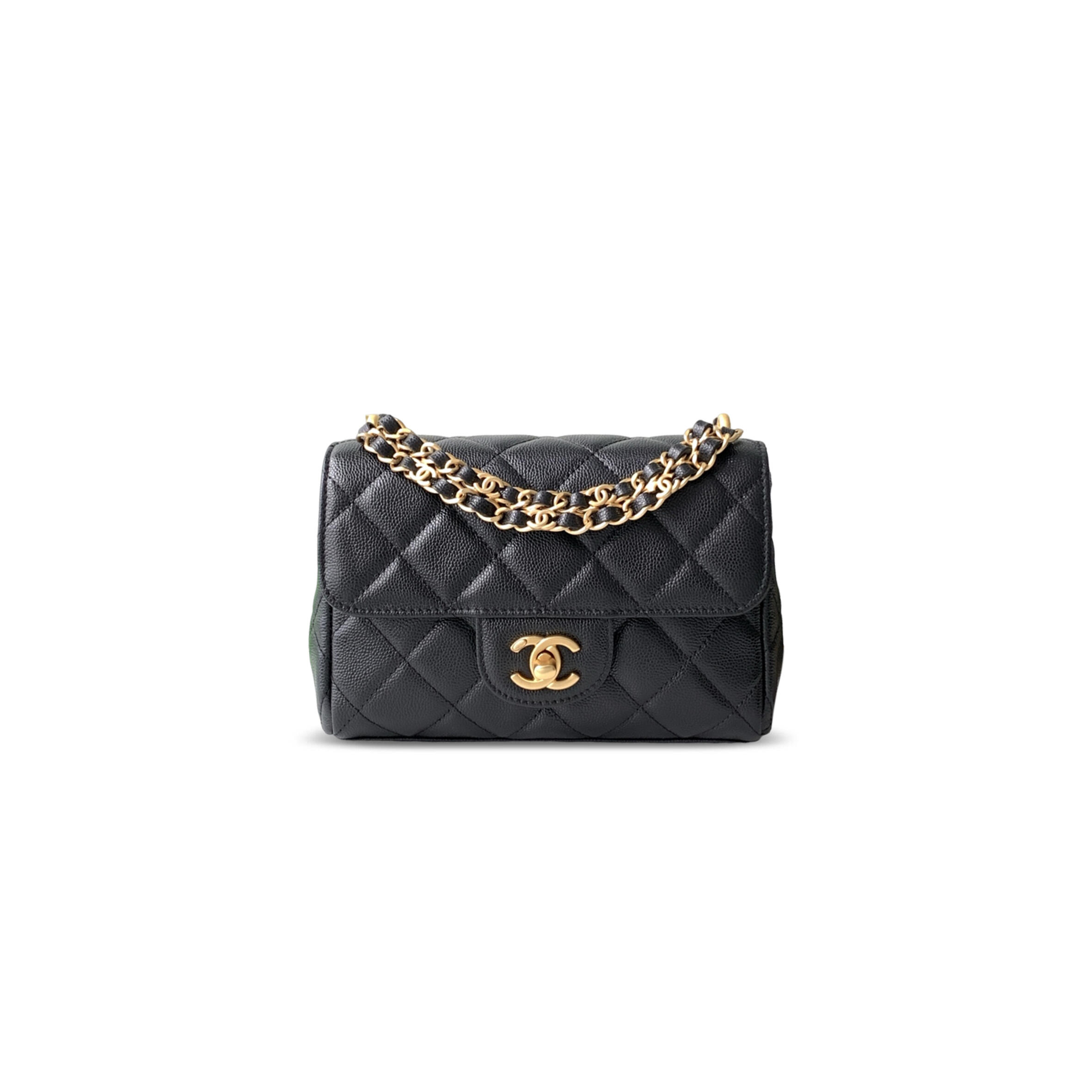 CHANEL 25P CAVIAR LEATHER MINI CLASSIC FLAP BAG AS5239 (18*13*5.5cm)